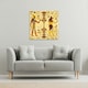 image 2 of Egyptian Drawings (Canvas Print) 77 x 77 x 4cm