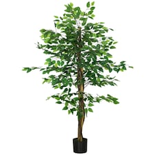 HOMCOM 150cm Artificial Tree Ficus for Indoor Home Decor, Fake Tree