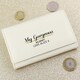 image 7 of Personalised Cream Leather Purse Cream