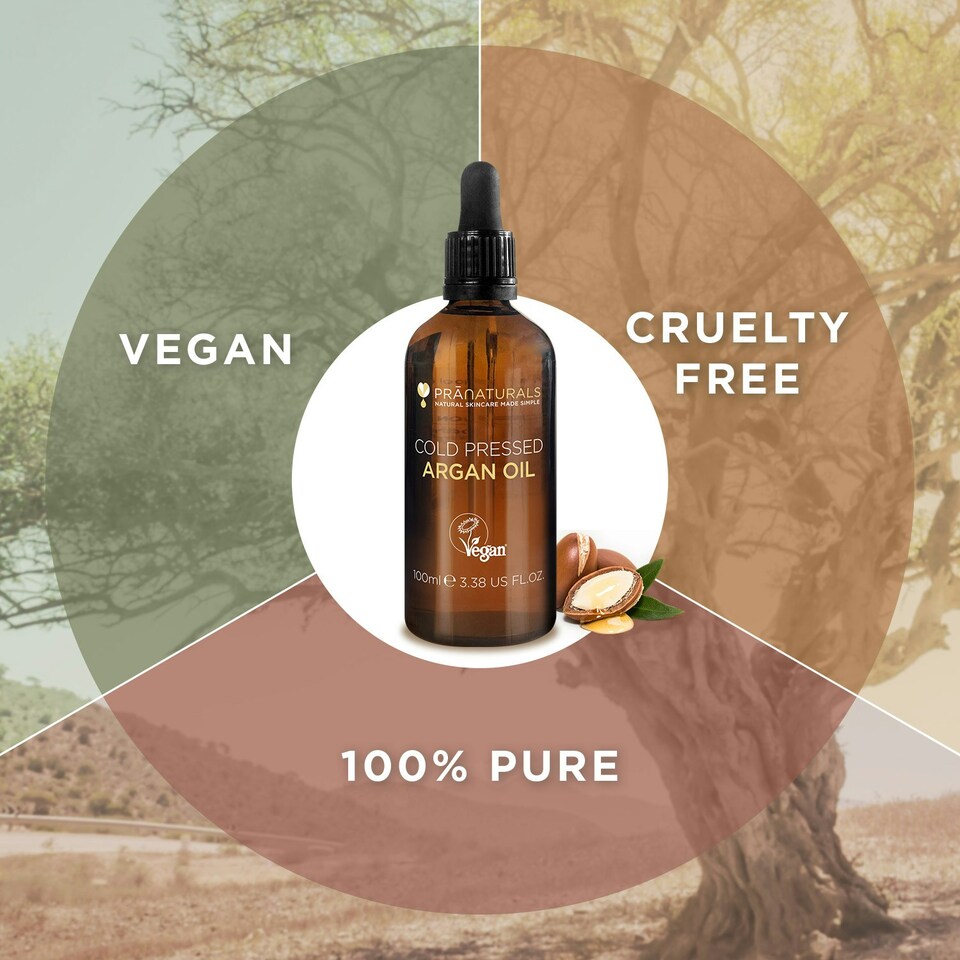 image 1 of PraNaturals Cold Pressed Argan Oil 100ml