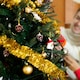 image 5 of Pack of 6 2m Christmas Chunky Tinsel - Red & Gold