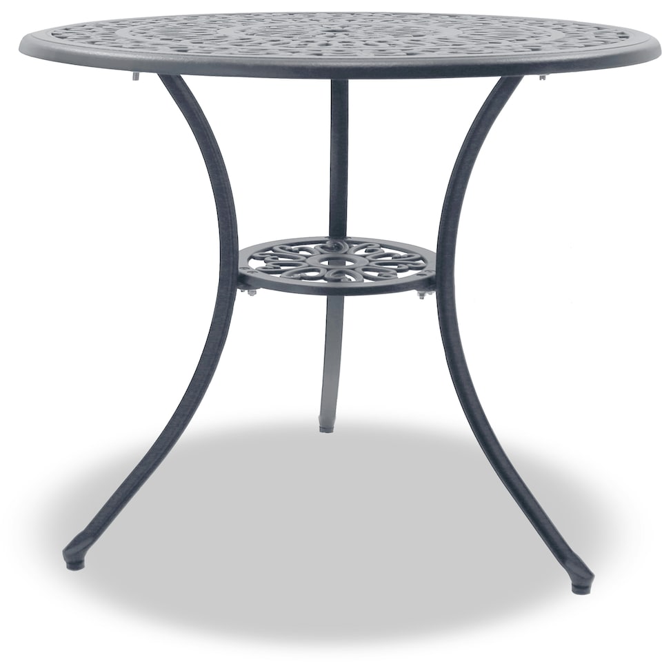 image 1 of Centurion Supports POSITANO Garden and Patio Grey Cast Aluminium Bistro Table