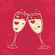 image 3 of Partner Celebrating Champion Glass us on Valentine's Day Card