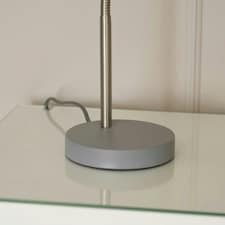 ValueLights Keela Grey Adjustable Flexi Neck Desk Table Lamp