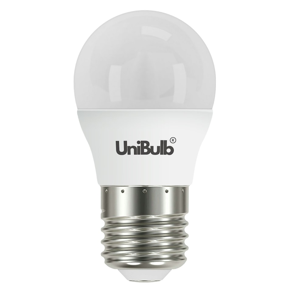 image 1 of UniBulb LED Golf Ball E27 470lm 4.2W 6500K (Daylight) Light Bulb - Pack of 3