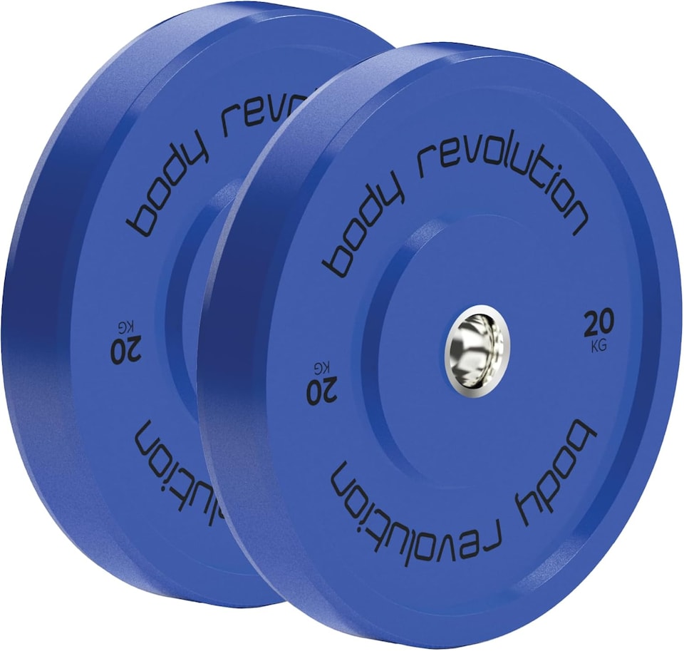 image 1 of Body Revolution Olympic Bumper Plates Colour 20kg pair