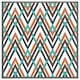 image 4 of Coloured geometric zig zag (Picture Frame) White | XS