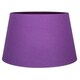 image 1 of Traditional 30cm Purple Linen Fabric Drum Table/Pendant Shade 60w Maximum | Purple | 12"