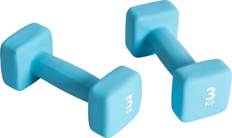 image 1 of Neoprene Coated Dumbbell Set (2 x 3kg)