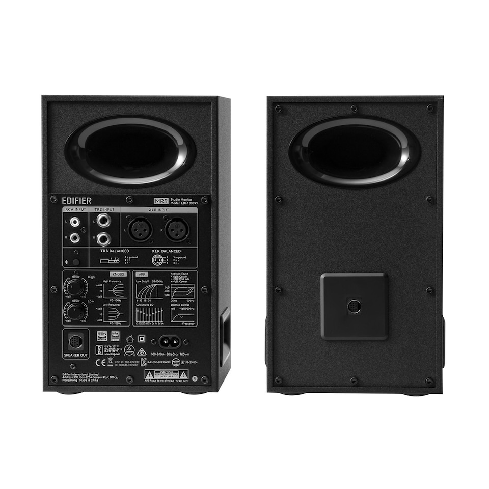 image 1 of Edifier MR5 2.0 Studio Monitor Bookshelf Speakers - Black
