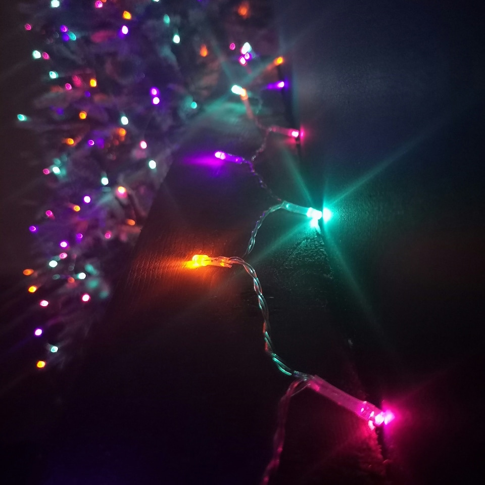 image 1 of 50 LED 5m Premier Christmas Indoor Outdoor Multi Function Battery Operated String Lights with Timer in Rainbow