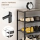 image 6 of HOMCOM 8-Tier Shoe Rack, Shoe Storage Organizer with Mesh Shelves, Free Standing Shoe Shelf Stand for 21-24 Pairs of Shoes for Entryway, Hallway, Closet, Grey