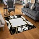 image 2 of Art Deco Frame (Rug) Black | Medium: 80x150cm