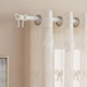 image 2 of OHS Bow Finial Curtain Pole Extendable 16mm Metal End Rod