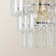 image 5 of ValueLights Kelsks 3 Tier Ceiling Light Shade Acrylic Droplet | Chrome