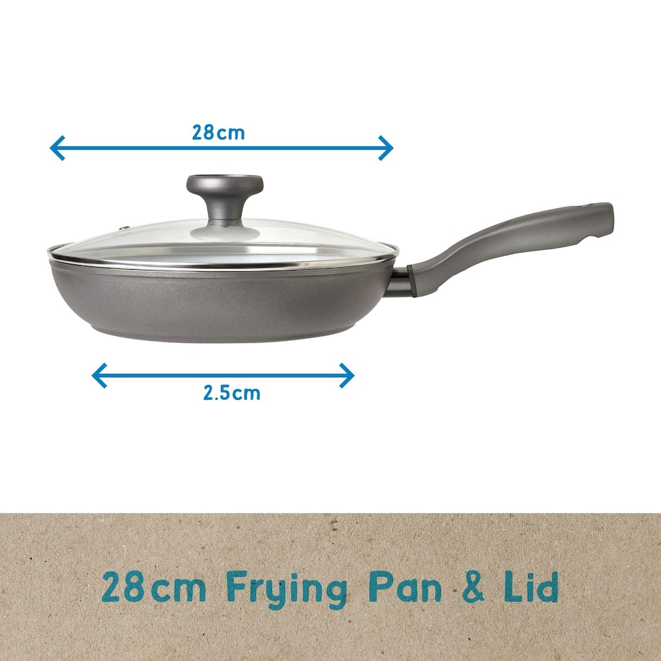 image 1 of Prestige Earth Pan 28cm Ceramic Non-Stick Frying Pan with Lid