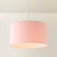 image 4 of ValueLights Reni Medium Pink Fabric Pendant Shade | Pink