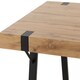 image 4 of Treviso Dining Set with Quebec Chairs - Light Oak Effect - Black - Grey Faux Leather | Grey | 5