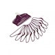 image 1 of Oypla Pack of 20 Purple Non-Slip Space Saving Velvet Clothes Garment Coat Suit Hangers