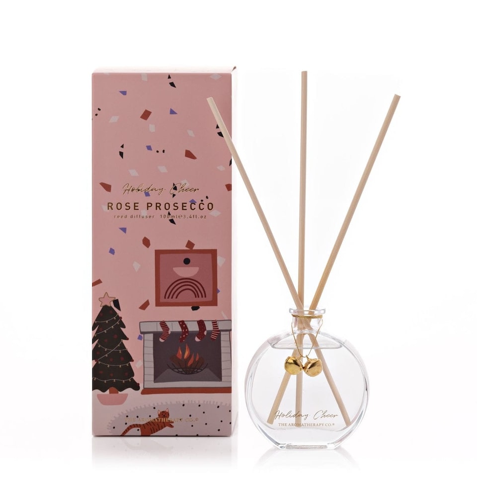 Widdop Gifts Rose Prosecco Scented Festive Reed Diffuser