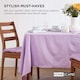 image 7 of Homescapes Seat Pad Luxury Cotton Indoor Outdoor Garden Dining Cushion Mauve | Purple | 40 x 40 cm | 1