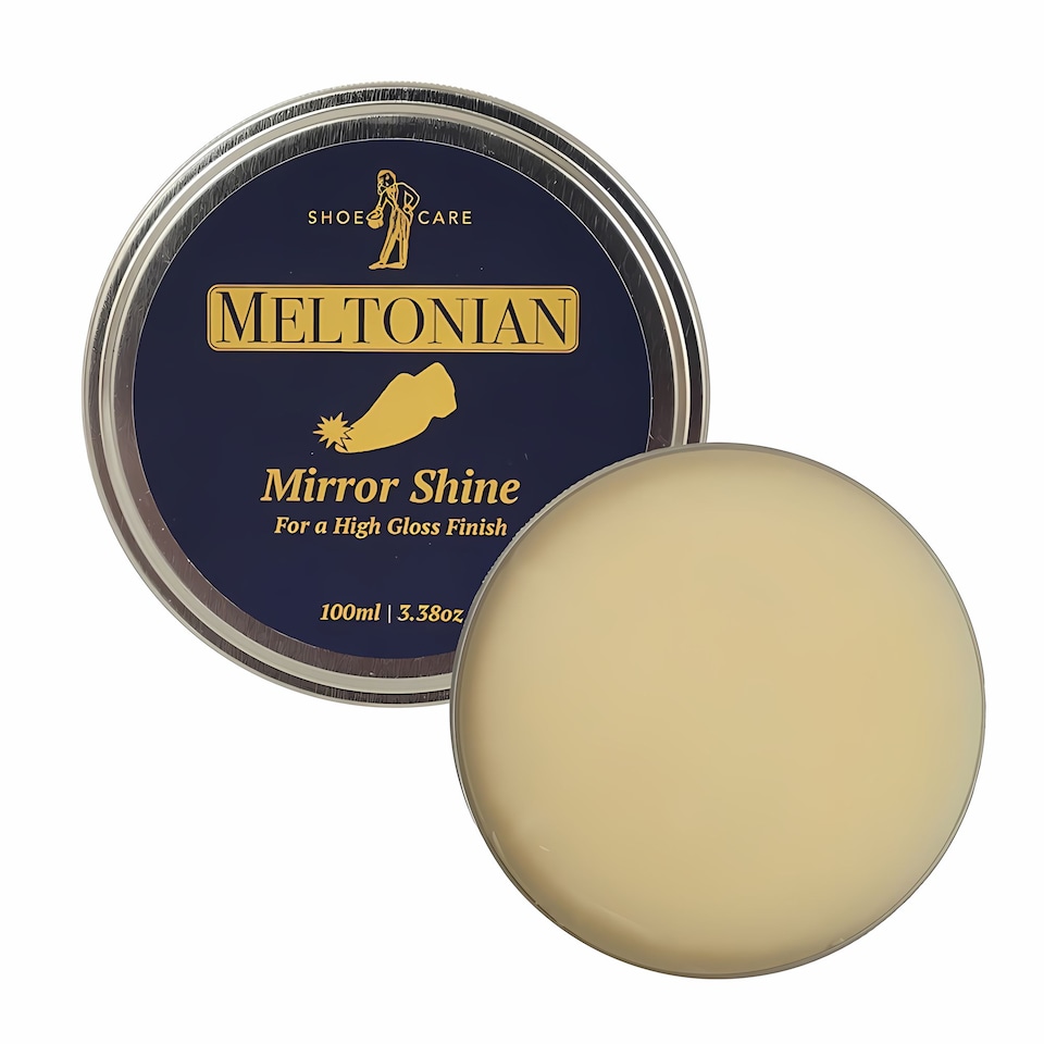 image 1 of Meltonian Mirror Shine Wax Polish - Ultimate Gloss for Formal Footwear 100ml | Clear