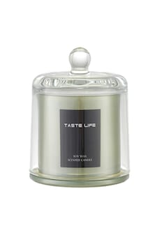 Living and Home Soy Wax Scented Candle Lime Basil and Citrus | White | One Size