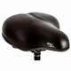 image 1 of Sport Direct Unisex Large Gel Black Bike Saddle With Steel Rails