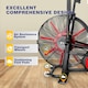 image 3 of Strongology TITANIUM Assault Bike Adjustable Resistance Dual Belt Magnetic 24” Fan Professional Air Bike with Clear LCD Display