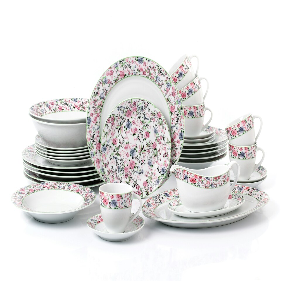 image 1 of 35pc Bloomsbury Garden Dinner Set