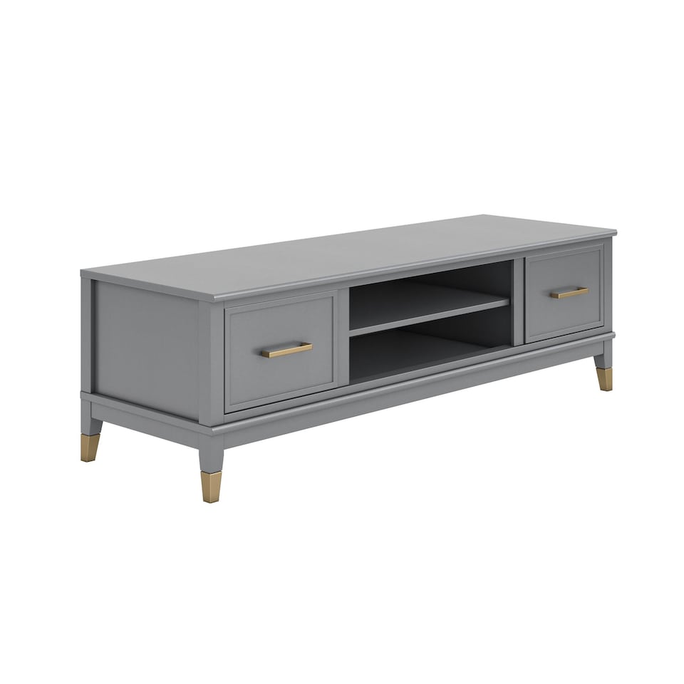 image 1 of Westerleigh TV-Stand with Doors in Graphite Grey | Grey | GRAPHITE GREY | One Size