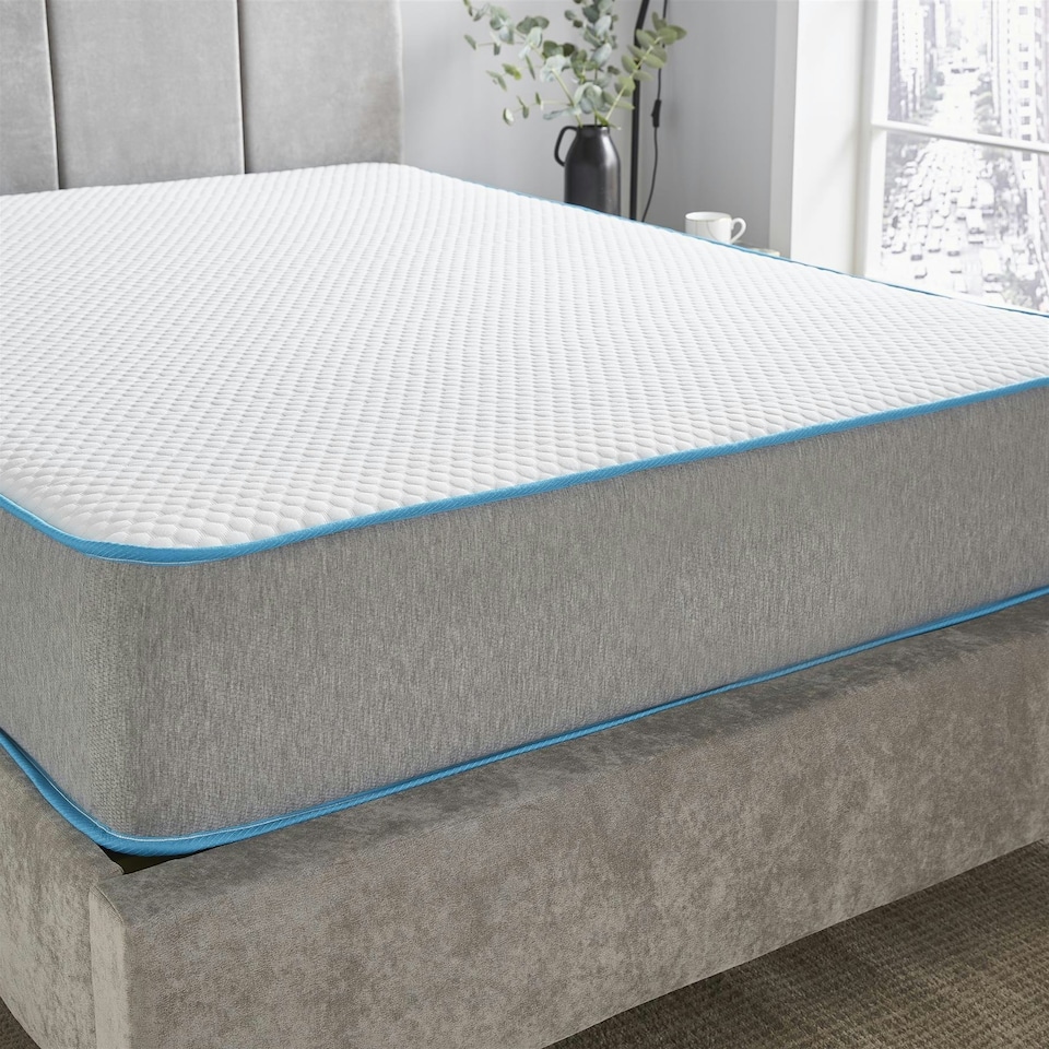 image 1 of Premium Comfort Bubble Hybrid Mattress - 23cm Deep, Soft/Medium Firmness | Grey | Small Double