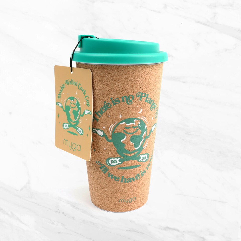 image 1 of Myga Double Walled Cork Cup - Planet B