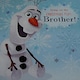 image 2 of For Brother Frozen Olaf Christmas Card