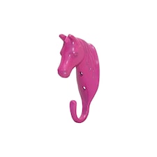 Perry Equestrian Horse Head Single Stable/Wall Hook - Pink - One Size