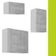 image 6 of Kitchen Cabinets 5 Unit Set Soft Close 180cm Modern Kitchenette Light Grey Gloss Storage Fitted Kitchen Star