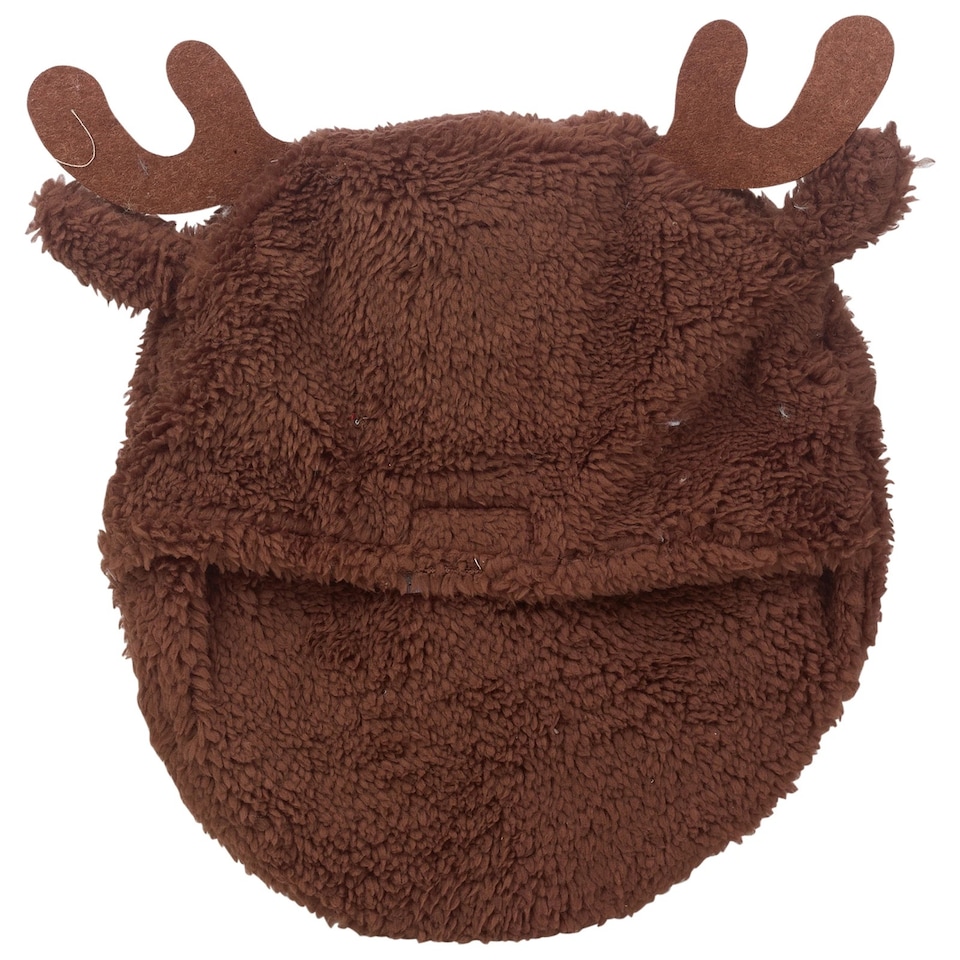 image 1 of Hot Water Bottle Soft Fluffy Christmas Themed Cover Stress & Pain Relief 0.85L