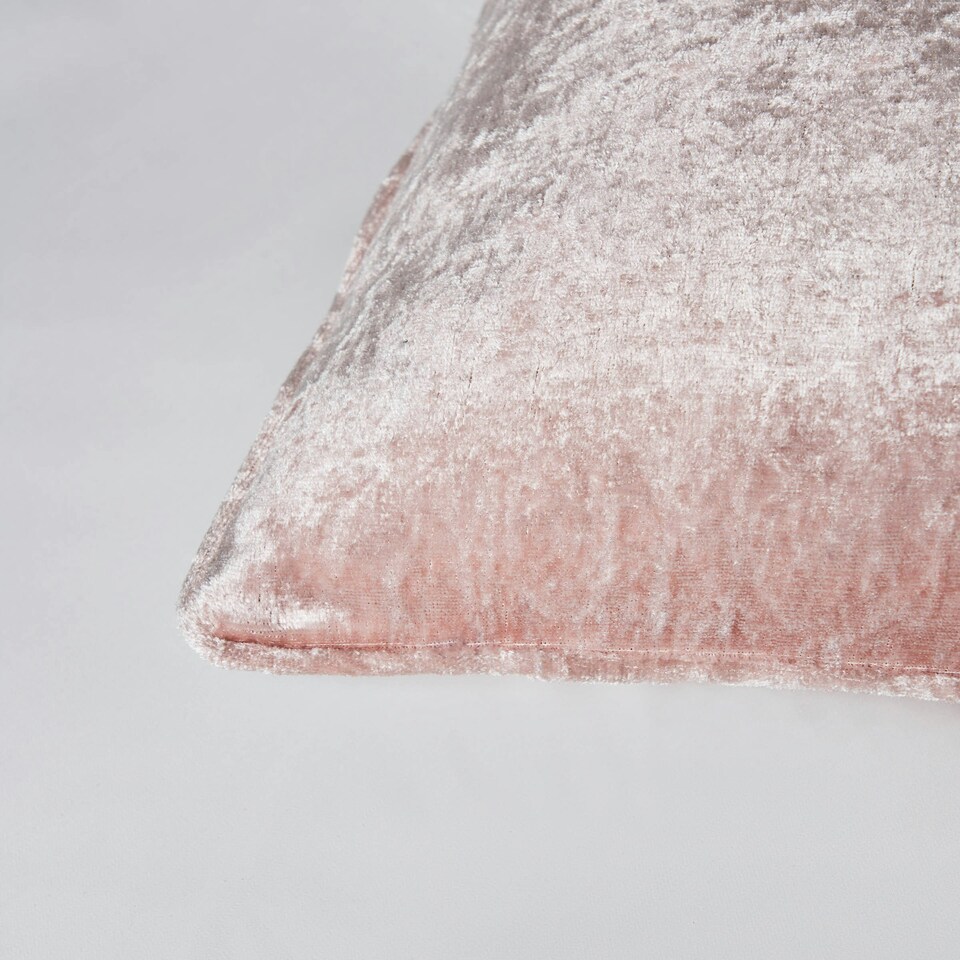 image 1 of BHS Crushed Velvet Cushion, Pink