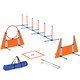 image 1 of PawHut Seven-Piece Dog Agility Equipment, Obstacle Training Course Kit