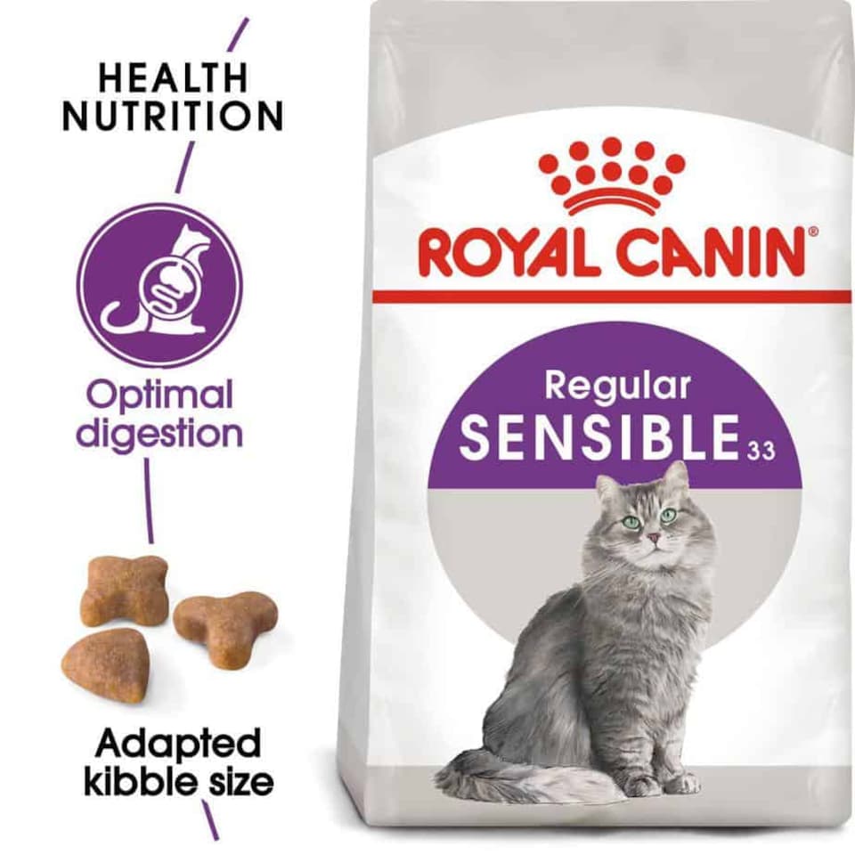 image 1 of Royal Canin Sensible 33 Adult Dry Cat Food - 4 kg Digestive Support & Urinary Health | Multi | 4kg | 1