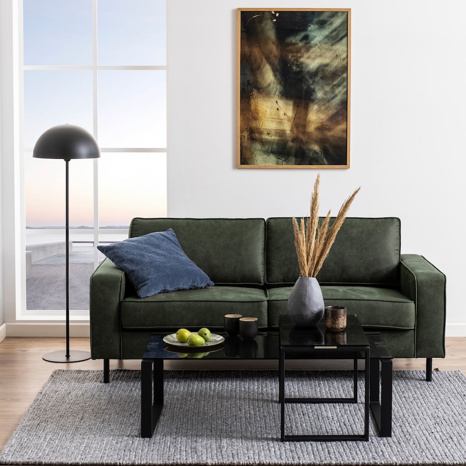 image 1 of Katrine Coffee Table Set with Smoked Glass Top