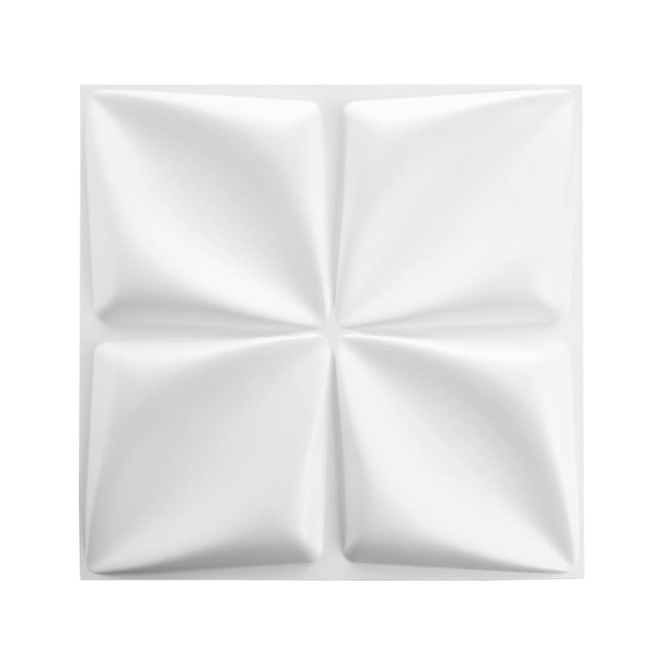 image 1 of Living and Home 12-Pack Textured 3D PVC Wall Panels