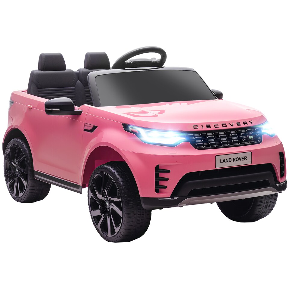 image 1 of AIYAPLAY Land Rover Discovery Licensed 12V Electric Car for Kids, Ride on SUV with Remote Control, 4 Wheel Suspension System, Slow Start, LED Lights, Music, for 3-6 Years Old | Pink