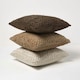 image 6 of Homescapes Sofia Pleated Brown Velvet Cushion - 45 x 45 cm | Brown | 45 x 45 cm | 1