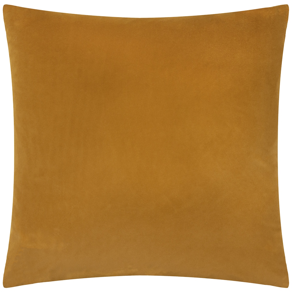 image 1 of Paoletti Savoy Stripe Velvet Cushion | Gold | Gold