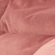 image 5 of Natalia Velvet Adults Bean Bag Armchair and Pouffe, Ready Filled Large Beanbag and Footstool Dusk Pink | Pink | Dusk Pink | XL | 2