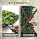 image 5 of Outsunny Grass Wall Panels, Greenery Backdrop Panels, Green | Green | Green, Yellowish-brown, Purple, White | 100 x 100 cm