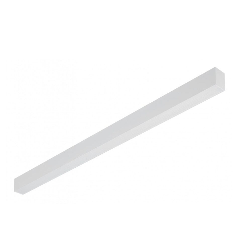 image 1 of CGC Luna White Linear LED Suspended Ceiling Light Pendant 1.2m 4000k Natural White LED White