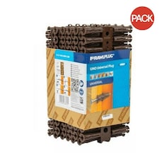 Rawlplug Universal Plug (Pack Of 288) - Brown - 7 x 30mm