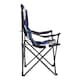 image 2 of Charles Bentley Odyssey Single Folding Camping Chair Blue & Grey Lightweight